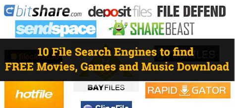 10 Search Engines To Find Files On Major File Hosting